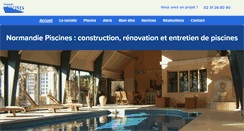 Desktop Screenshot of normandie-piscine.fr